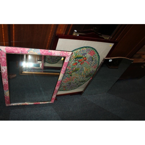 704 - Two large wall mirrors and a fire screen.