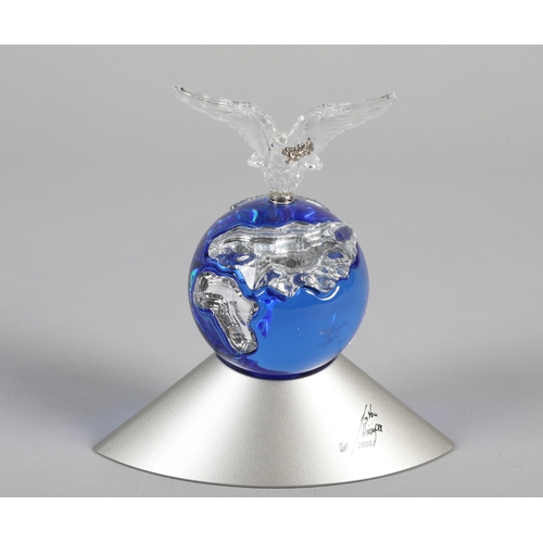 23 - Swarovski crystal Planet 2000 ornament; 12cm high