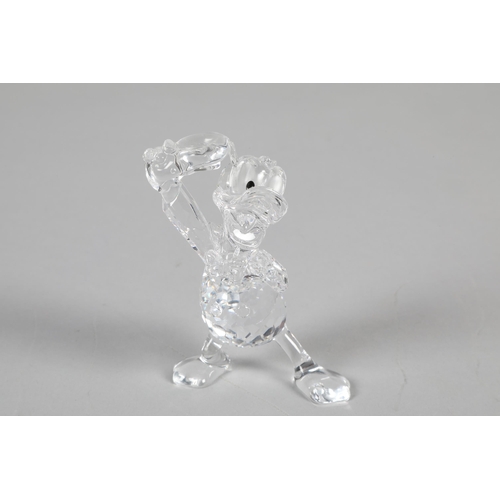 27 - Swarovski crystal glass figure; Donald Duck; 10cm high