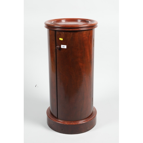 486 - Mahogany cylindrical pot cupboard 