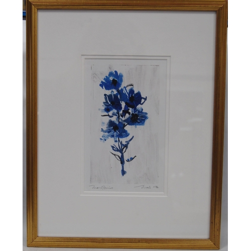 279 - Archibald Sutter Watt RSW (Scottish, 1915 - 2005)Blue FlowersPencil signed print, dated '96', 20.5cm... 