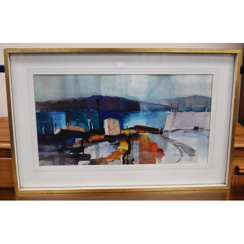 284 - George McDougall McGavin (Scottish, 20th Century)Blackmill Bay, LuingSigned, watercolour, 38.5cm x 7... 