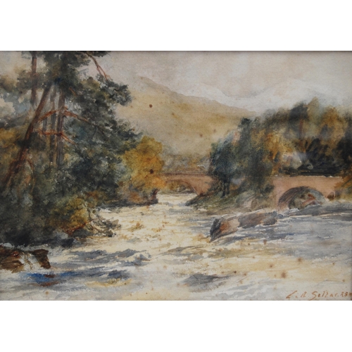 289 - Charles Andrew Sellar RSW (Scottish, 1885 - 1920)The Falls of the River Dochart, Killin, PerthshireS... 