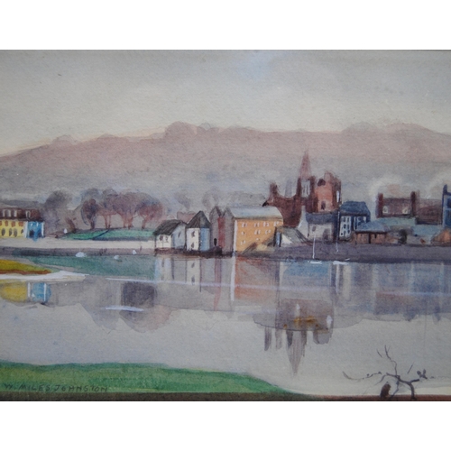 306 - William Miles Johnston (Scottish, 1893 - 1974)KirkcudbrightSigned, watercolour, 12.5cm x 16.5cm, and... 