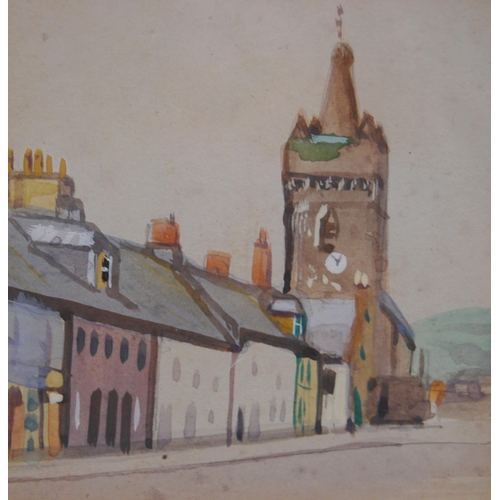 306 - William Miles Johnston (Scottish, 1893 - 1974)KirkcudbrightSigned, watercolour, 12.5cm x 16.5cm, and... 