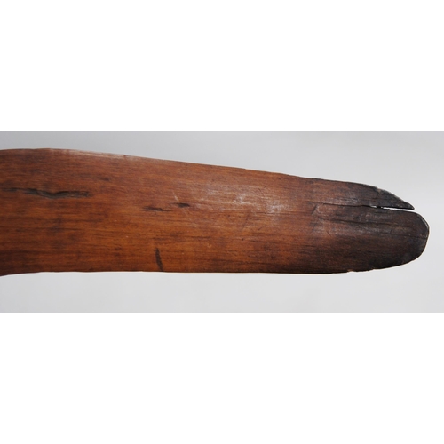 183 - Near-pair of Aboriginal boomerangs, c. early to mid 20th century, 49cm long, 5.5cm and 6cm deep.&nbs... 