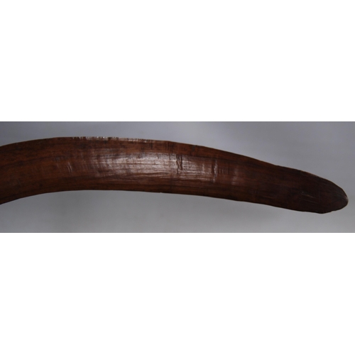 183 - Near-pair of Aboriginal boomerangs, c. early to mid 20th century, 49cm long, 5.5cm and 6cm deep.&nbs... 