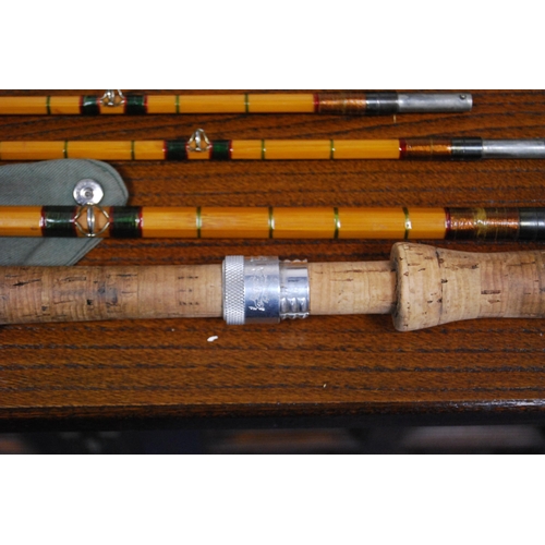 185 - Fishing interest: Five Hardy of Alnwick fishing rods to include a 13½ft Spey rod, c. 1960, a 13ft Pa... 