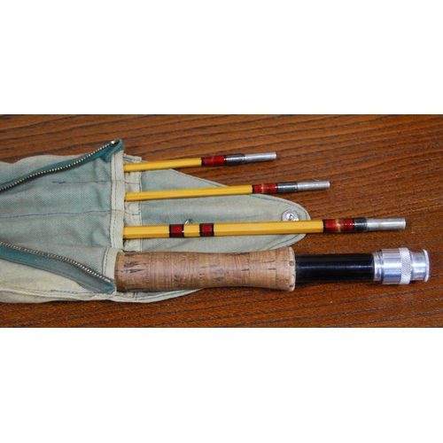 186 - Fishing interest: Five Hardy of Alnwick fishing rods to include a 14ft steel centre cane rod, 10ft V... 