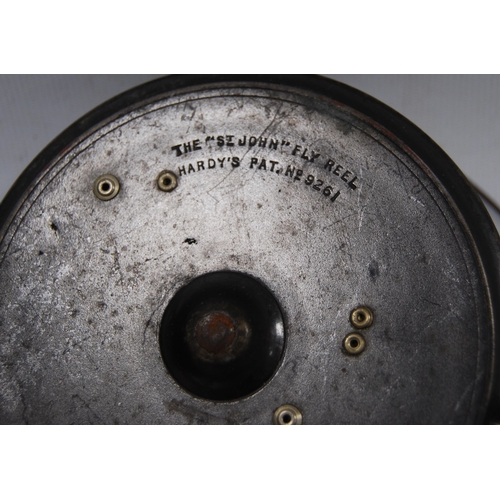 194 - Fishing interest: Hardy Bros 'The St John' fly reel, patent no. 9261.