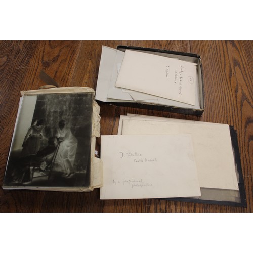 85 - Large collection of glass photographic negatives relating to the Howard family, some depicting Rosal... 