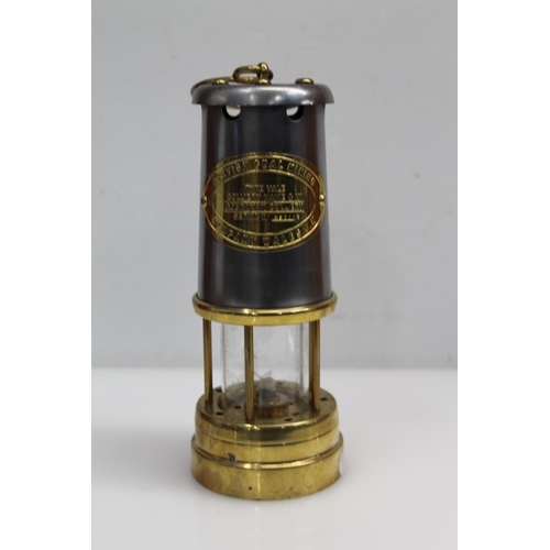 21 - British Coal Mining Company safety lamp, 22cm.