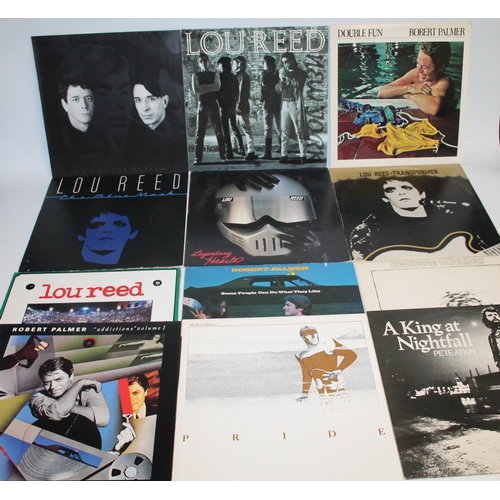 289 - Collection of mainly Lou Reed and Robert Palmer records to include Lou Reed Live in Italy, Transform... 