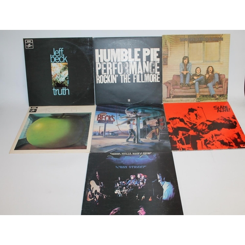 303 - Collection of mainly Jeff Beck records to include Truth on blue Columbia, matrix SX 6293 3606-1 (cro... 