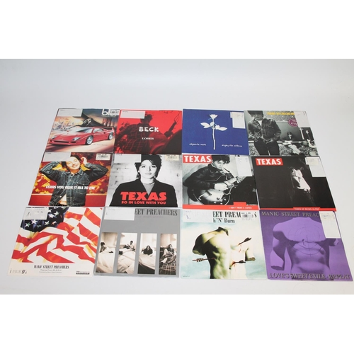 323 - Collection of mainly 90's singles to include Blur Chemical World on red vinyl, Texas singles, Manic ... 