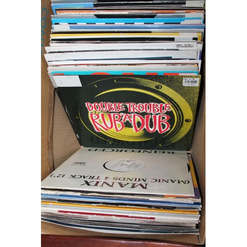 335 - Large collection of mainly ex DJ's records to include Positiva label, Fatboy Slim, etc (over 100)