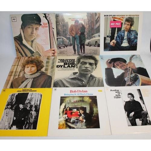 343 - Collection of Bob Dylan records to include Blond on Blonde gatefold sleeve, The Freewheelin, Bob Dyl... 