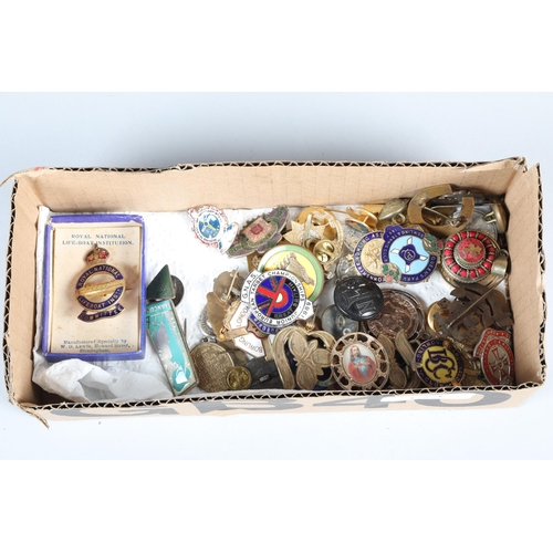 133 - Assorted enamel and gilt metal and other badges