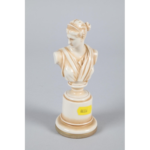 24 - 19th / early 20th century Rudolstadt Straus & Söhne porcelain bust; impressed marks to base; 16c... 