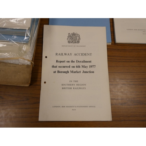 68 - Railway Accident Reports.  40 various, mainly 1970's but incl. Tests on Railway Bridges, 1... 