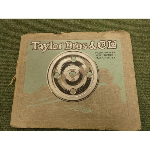 87 - TAYLOR BROS & CO. LTD.  Illustrated Catalogue of Rolled Steel Disc Centres for Railway Carriages... 