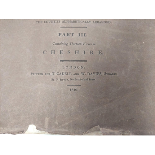 123 - CADELL T. & DAVIES W. (Pubs).  Britannia Depicta, Part III, Cheshire. 13 eng. views. O... 