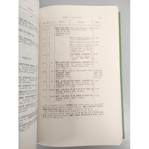 124 - MATTINGLY, SYDENHAM & othrs. Roman Imperial Coinage. 8 vols. only (lacking 6 & 7). Spink, 19... 