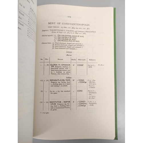 124 - MATTINGLY, SYDENHAM & othrs. Roman Imperial Coinage. 8 vols. only (lacking 6 & 7). Spink, 19... 
