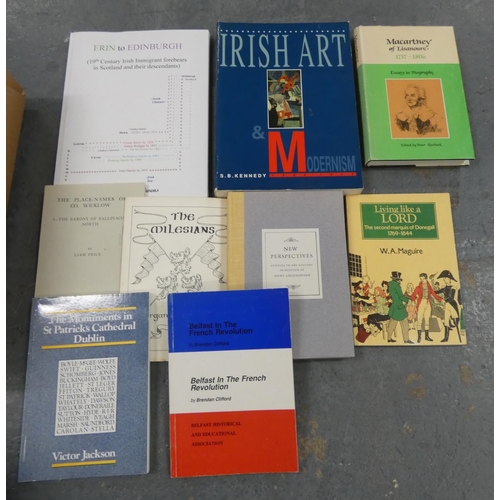 138 - Ireland & Irish History.  A carton of various books & softback publications.... 