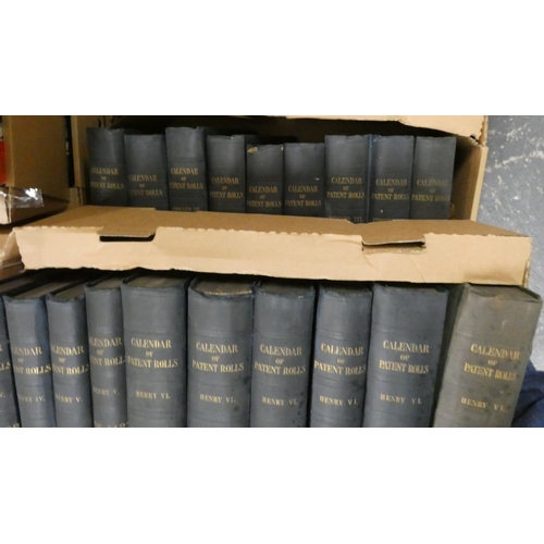 158 - Calendar of Patent Rolls.  28 vols. covering the years 1340-1374, 1385-1461 & 1467-1477. Orig. c... 