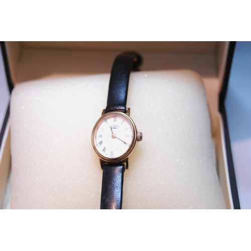 77 - Lady's Rotary rolled gold watch, a paste buckle and a quantity of costume jewellery.