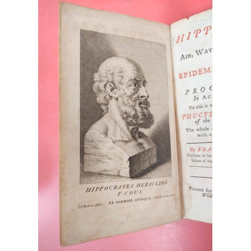 255 - HIPPOCRATES.  Upon Air, Water & Situation; Upon Epidemical Diseases & Upon Prognos... 