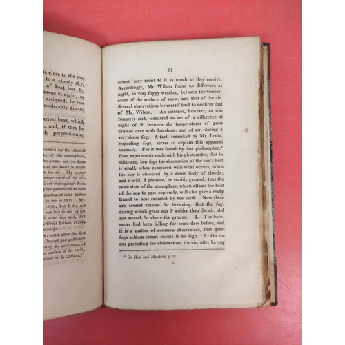 256 - WELLS WILLIAM C.  An Essay on Dew, & Several Appearances Connected With It. 150pp. Qtr... 