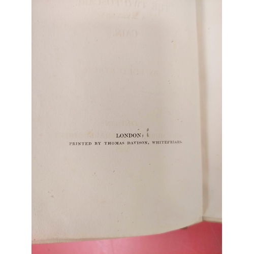 258 - BYRON LORD.  Sardanapalus ... The Two Foscari ... Cain. Half title. Half calf. 1st ed., 1st issue. 1... 