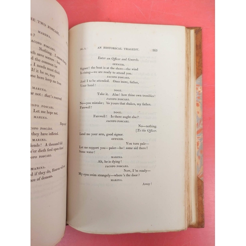 258 - BYRON LORD.  Sardanapalus ... The Two Foscari ... Cain. Half title. Half calf. 1st ed., 1st issue. 1... 