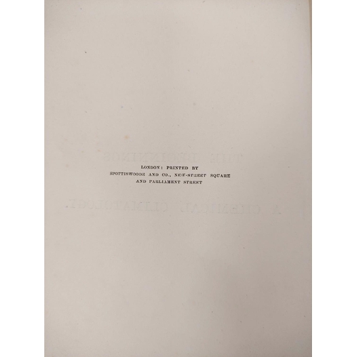 261 - SMITH ROBERT ANGUS.  Air & Rain, the Beginnings of a Chemical Climatology. Orig. maroo... 