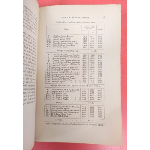 261 - SMITH ROBERT ANGUS.  Air & Rain, the Beginnings of a Chemical Climatology. Orig. maroo... 