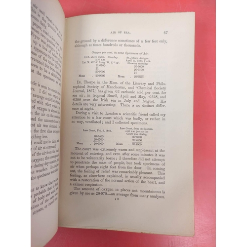 261 - SMITH ROBERT ANGUS.  Air & Rain, the Beginnings of a Chemical Climatology. Orig. maroo... 