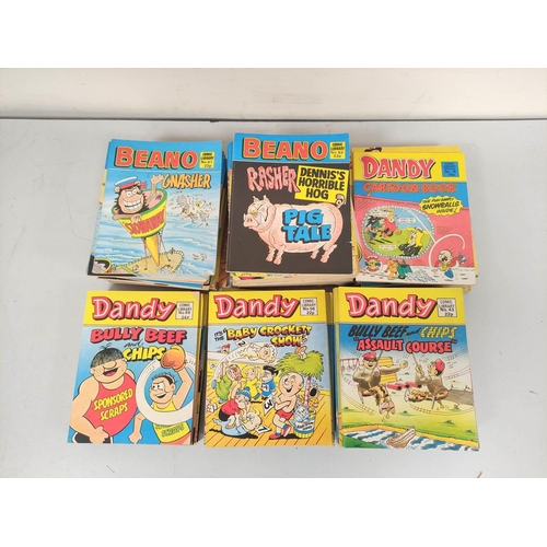 103 - Box containing approximately 85 Dandy & Beano Comic Library comics. 