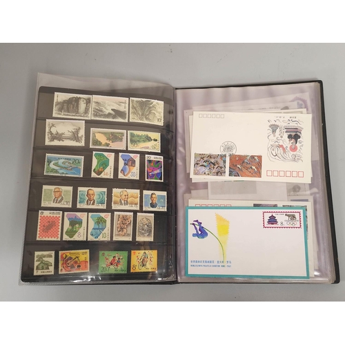 212 - Box containing thirteen stamp albums comprising mostly of late 20th century world issues. 