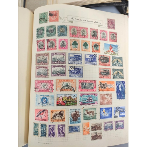 213 - Three collector's postage stamp albums comprising chiefly of Commonwealth and World issues. To inclu... 