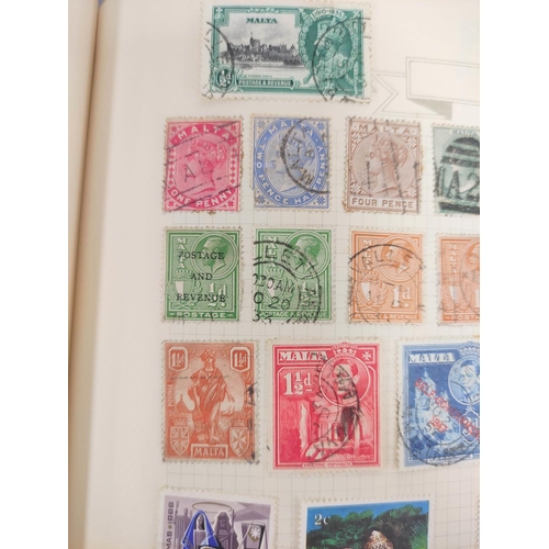 213 - Three collector's postage stamp albums comprising chiefly of Commonwealth and World issues. To inclu... 