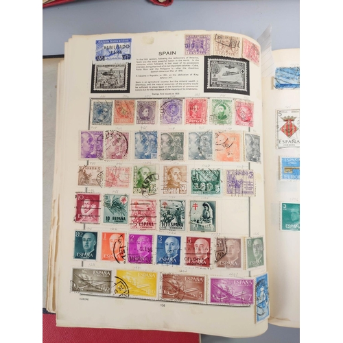 213 - Three collector's postage stamp albums comprising chiefly of Commonwealth and World issues. To inclu... 