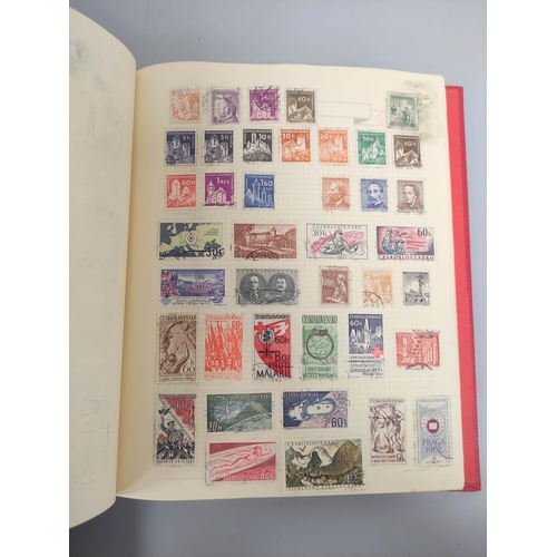 213 - Three collector's postage stamp albums comprising chiefly of Commonwealth and World issues. To inclu... 