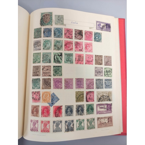 213 - Three collector's postage stamp albums comprising chiefly of Commonwealth and World issues. To inclu... 