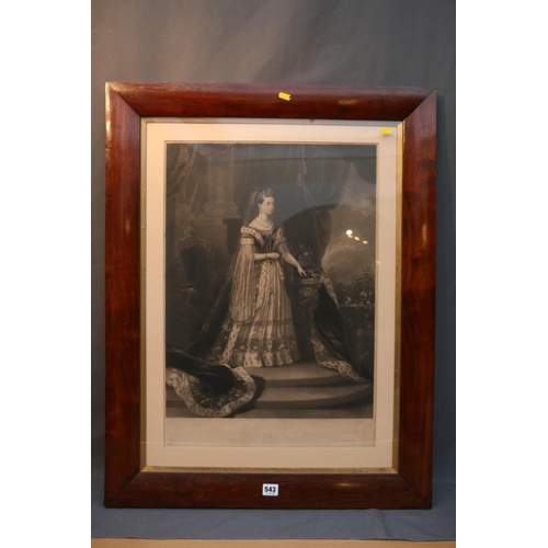 252 - JAMES SCOTT after AGOSTINO AGLIO, Queen Victoria, mezzotint.