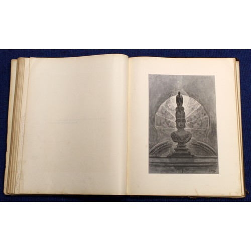 110 - DORÉ GUSTAVE (Illus).  The Raven by Edgar Allan Poe. Large quarto in well worn orig. cloth, the cont... 