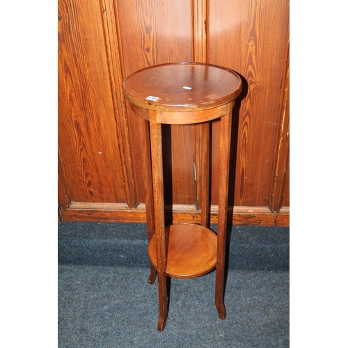 548 - Mahogany two-tier jardinière stand, 99cm high.