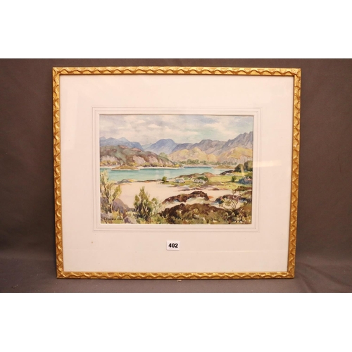 402 - JOSEPH CROSBIE GRAY RSA RSW GI AAS (British 1873-1958, White Sands of Morar, watercolour, signed low... 