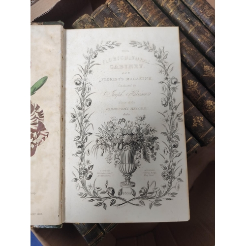 53 - HARRISON JOSEPH.  The Floricultural Cabinet & Florist's Magazine. Vols. 1 to 13. Very ... 